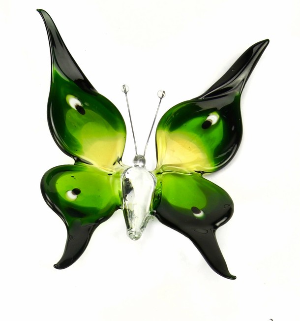 Accessoire  B01S vlinder klein groen-geel
