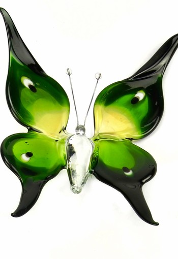Accessoire  B01S vlinder klein groen-geel