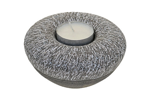 Tealight urn ERBLTLOB0,4 keramiek carbon grey.